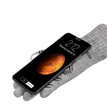 Load image into Gallery viewer, Knitted Touch-Screen Gloves Winter Warm Fleece-Lined Men's and Women's Outdoor Riding Electric Car Cold-Proof Gloves Direct Supply
