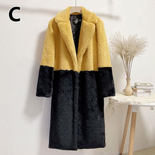 Load image into Gallery viewer, Women Mid-Length Winter Cardigan Loose Jacket Mink Velvet Teddy Coat Faux Fur Suit Collar Outerwear
