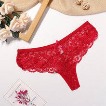 Load image into Gallery viewer, Women's Floral Briefs Low Waist Solid Color Panties Fashion Sleepwear Ladies Lingerie Underpants
