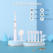 Load image into Gallery viewer, Electric Toothbrush Kit Adults With 6 Modes 5 Toot Portable Ipx7 Waterproof Toothbrush Daily Travel
