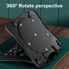 Load image into Gallery viewer, Foldable Laptop Stand with Heat-Vent Portable Adjustable Notebook Riser with Phone Holder for 12-17 Inch Laptop Computer Tablet Bracket
