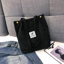 Load image into Gallery viewer, Fashion Women Corduroy Pure Color Shoulder Bag Satchel Tote Hand Bag Travel Bag
