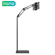 Load image into Gallery viewer, llano Phone Tablet iPad Floor Stand Lazy Holder iPad Holder Live-Broadcast Mobile Phone Adjustable 360° Stand 0.8-1.3M For 4-13 Inch
