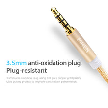 Load image into Gallery viewer, llano AUX 3.5mm Audio Splitter Cable 3.5mm Male to 2 Female Headphone Microphone Dual Interface Cable Stereo Live Broadcast Sing Recording
