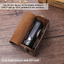 Load image into Gallery viewer, for Canon G7x25 Sony ZV1 Black Card RX1007 Leather Bag Single LX10ZS220 Camera Ricoh Bag GR3 Universal Case For Micro G8M6
