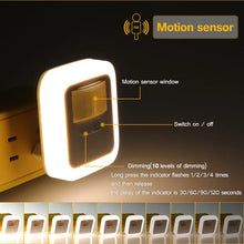 Load image into Gallery viewer, led Night light Motion Sensor Light Bedroom Decor Lamp Home Staircase Closet Aisle Decorative Night Lamp Christmas Gift
