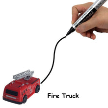 Load image into Gallery viewer, magical track toys inductive tank car model car robot penguin following by line you draw intelligence development kid's toy
