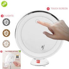 Load image into Gallery viewer, Makeup Vanity Mirror With 10X Lights LED Magnifying Mirror Cosmetic Mirrors Light Magnification LED Make up Mirrors Grossissant
