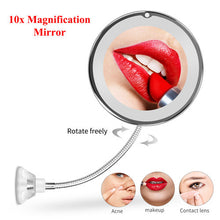 Load image into Gallery viewer, Makeup Vanity Mirror With 10X Lights LED Magnifying Mirror Cosmetic Mirrors Light Magnification LED Make up Mirrors Grossissant
