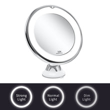 Load image into Gallery viewer, Makeup Vanity Mirror With 10X Lights LED Magnifying Mirror Cosmetic Mirrors Light Magnification LED Make up Mirrors Grossissant
