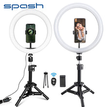 Load image into Gallery viewer, 26cm Mini Ring Lamp LED Selfie Ring Light Video Light Annular Lamp for Makeup Stuido Photography Youtube Live Show
