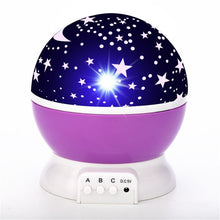 Load image into Gallery viewer, Children Bedroom LED Night Light Baby Lamp Decor Rotating Starry Projector Table Lamp
