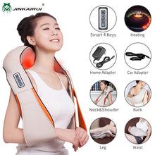 Load image into Gallery viewer, U Shape Electrical Shiatsu Back Neck Shoulder Body Massager Infrared Heated Kneading Car/Home Massager

